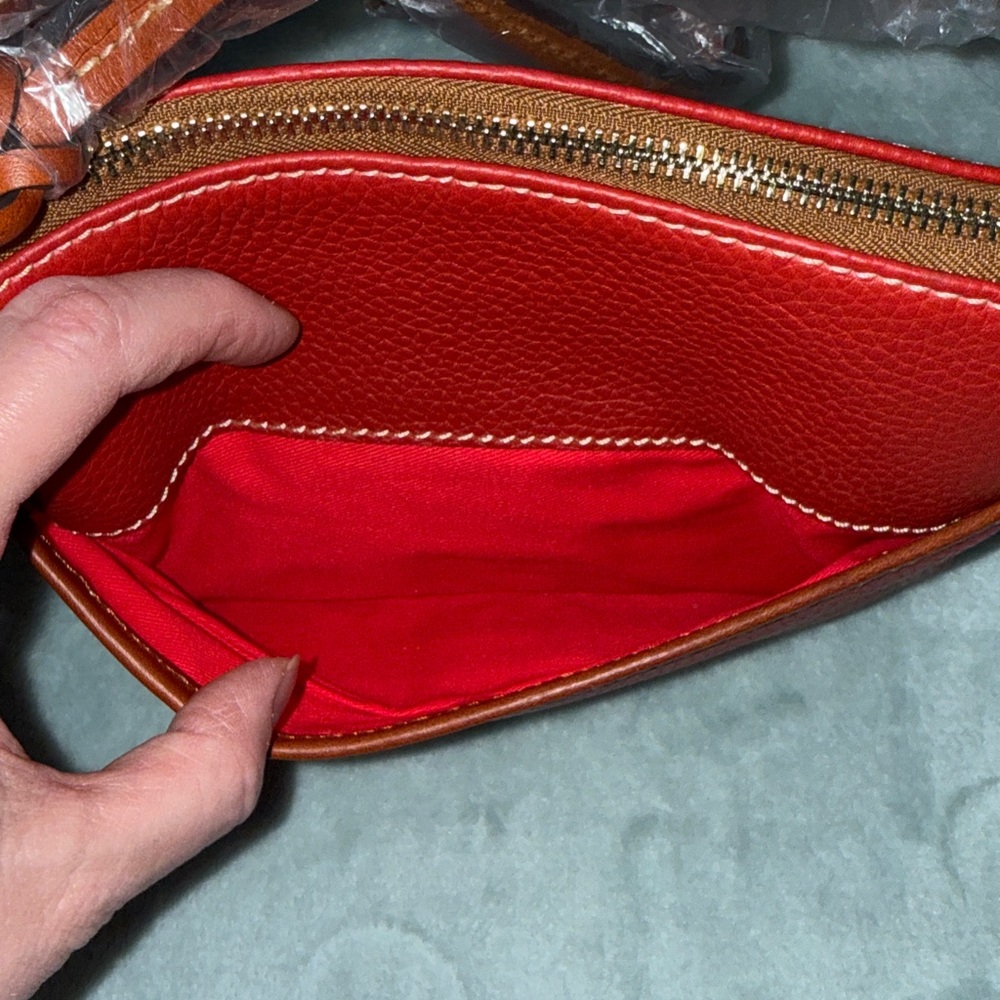 Dooney & Bourke Red Pebble Grain Crossbody Bag - Picture 10 of 17